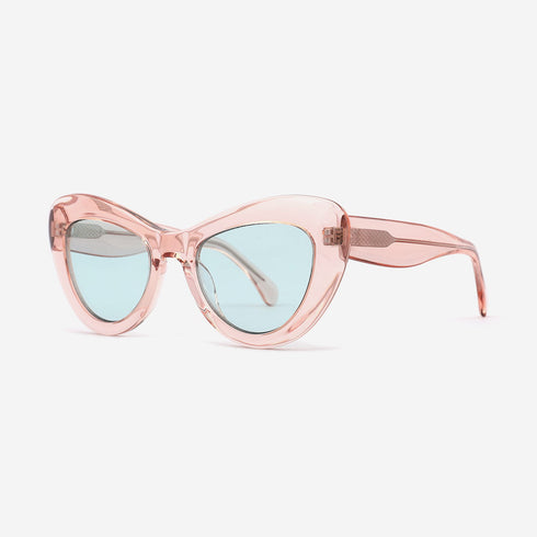 Cat - Eye and Vintage Acetate Female Sunglasses 22A8053